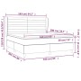 Cama box spring con colchón tela marrón oscuro 160x200 cm de , Camas y somieres - Ref: Foro24-3128616, Precio: 529,53 €, Desc...