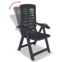 Anthrazitgraue Gartenstühle aus Kunststoff 2 Einheiten von vidaXL, Gartenstühle - Ref: Foro24-43897, Preis: 137,06 €, Rabatt: %