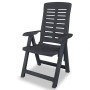 Anthrazitgraue Gartenstühle aus Kunststoff 2 Einheiten von vidaXL, Gartenstühle - Ref: Foro24-43897, Preis: 137,06 €, Rabatt: %