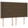 Cama box spring colchón luces LED tela marrón oscuro 160x200cm de , Camas y somieres - Ref: Foro24-3139128, Precio: 576,26 €,...