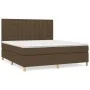 Boxspringbett mit dunkelbrauner Stoffmatratze 160x200 cm von , Betten und Lattenroste - Ref: Foro24-3142668, Preis: 542,41 €,...