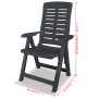 Anthrazitgraue Gartenstühle aus Kunststoff 2 Einheiten von vidaXL, Gartenstühle - Ref: Foro24-43897, Preis: 137,06 €, Rabatt: %