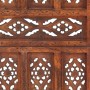 Biombo 3 paneles tallado a mano madera mango marrón 120x165 cm by , Room dividers - Ref: Foro24-285324, Price: 210,58 €, Disc...
