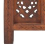 Biombo 3 paneles tallado a mano madera mango marrón 120x165 cm by , Room dividers - Ref: Foro24-285324, Price: 210,58 €, Disc...