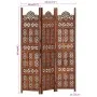 Dreiteiliger handgeschnitzter Paravent aus braunem Mangoholz, 120x165 cm. von , Raumteiler - Ref: Foro24-285324, Preis: 205,7...