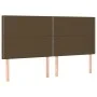 Box spring bed with dark brown fabric mattress 160x200 cm by , Beds and slatted bases - Ref: Foro24-3128456, Price: 530,08 €,...