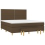 Boxspringbett mit dunkelbrauner Stoffmatratze 160x200 cm von , Betten und Lattenroste - Ref: Foro24-3137088, Preis: 525,16 €,...