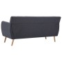 Sofá de 3 plazas tapizado de tela gris oscuro 172x70x82 cm de vidaXL, Sofás - Ref: Foro24-247125, Precio: 425,53 €