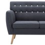 Sofá de 3 plazas tapizado de tela gris oscuro 172x70x82 cm von vidaXL, Sofas - Ref: Foro24-247125, Preis: 424,61 €, Rabatt: %