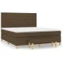 Boxspringbett mit dunkelbrauner Stoffmatratze 160x200 cm von , Betten und Lattenroste - Ref: Foro24-3137488, Preis: 582,78 €,...