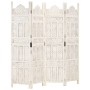 Paravent 4 Paneele handgeschnitztes weißes Mangoholz 160x165 cm von , Raumteiler - Ref: Foro24-285319, Preis: 234,33 €, Rabat...