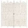Paravent 4 Paneele handgeschnitztes weißes Mangoholz 160x165 cm von , Raumteiler - Ref: Foro24-285319, Preis: 207,95 €, Rabat...