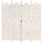 Paravent 4 Paneele handgeschnitztes weißes Mangoholz 160x165 cm von , Raumteiler - Ref: Foro24-285319, Preis: 234,33 €, Rabat...