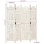 Paravent 4 Paneele handgeschnitztes weißes Mangoholz 160x165 cm von , Raumteiler - Ref: Foro24-285319, Preis: 207,95 €, Rabat...