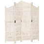 Paravent 4 Paneele handgeschnitztes weißes Mangoholz 160x165 cm von , Raumteiler - Ref: Foro24-285327, Preis: 239,13 €, Rabat...