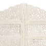 Paravent 4 Paneele handgeschnitztes weißes Mangoholz 160x165 cm von , Raumteiler - Ref: Foro24-285327, Preis: 239,13 €, Rabat...