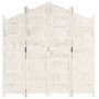Paravent 4 Paneele handgeschnitztes weißes Mangoholz 160x165 cm von , Raumteiler - Ref: Foro24-285327, Preis: 239,13 €, Rabat...