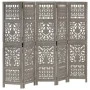 Paravent 5 Paneele handgeschnitztes graues Mangoholz 200x165 cm von , Raumteiler - Ref: Foro24-285333, Preis: 242,19 €, Rabat...