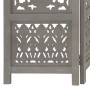 Screen 5 panels hand carved gray mango wood 200x165 cm by , Room dividers - Ref: Foro24-285333, Price: 287,53 €, Discount: %