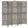 Paravent 5 Paneele handgeschnitztes graues Mangoholz 200x165 cm von , Raumteiler - Ref: Foro24-285333, Preis: 242,19 €, Rabat...