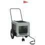 Haustier-Fahrradanhänger, Eisen-Oxford-Stoff, Grau, Schwarz von , Kinderwagen für Haustiere - Ref: Foro24-93930, Preis: 88,67...