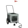Pet Bicycle Trailer Iron Oxford Cloth Gray Black by , pet strollers - Ref: Foro24-93930, Price: 87,48 €, Discount: %