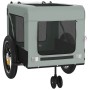 Haustier-Fahrradanhänger, Eisen-Oxford-Stoff, Grau, Schwarz von , Kinderwagen für Haustiere - Ref: Foro24-93930, Preis: 88,67...