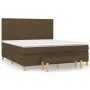 Boxspringbett mit dunkelbrauner Stoffmatratze 160x200 cm von , Betten und Lattenroste - Ref: Foro24-3137168, Preis: 588,02 €,...