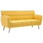 3-seater sofa upholstered in yellow fabric 172x70x82 cm by vidaXL, Sofas - Ref: Foro24-247127, Price: 423,35 €, Discount: %
