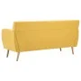 3-seater sofa upholstered in yellow fabric 172x70x82 cm by vidaXL, Sofas - Ref: Foro24-247127, Price: 423,35 €, Discount: %