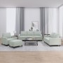 Sofa set with cushions 4 pieces light gray velvet by , Sofas - Ref: Foro24-3201486, Price: 633,50 €, Discount: %