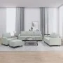 Sofa set with cushions 4 pieces light gray velvet by , Sofas - Ref: Foro24-3201486, Price: 645,56 €, Discount: %