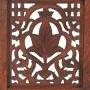 Screen 5 panels hand carved brown mango wood 200x165 cm by , Room dividers - Ref: Foro24-285335, Price: 326,77 €, Discount: %
