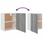 Sonoma grauer Hängeschrank aus Holzwerkstoff, 50 x 31 x 60 cm von , Küchenschränke - Ref: Foro24-815586, Preis: 54,51 €, Raba...