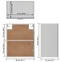 Sonoma grauer Hängeschrank aus Holzwerkstoff, 50 x 31 x 60 cm von , Küchenschränke - Ref: Foro24-815586, Preis: 52,83 €, Raba...