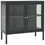 Anthrazitgraues Sideboard aus Stahl und Glas 70x35x70 cm von , Sideboards - Ref: Foro24-336066, Preis: 145,35 €, Rabatt: %