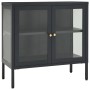Aparador de acero y vidrio gris antracita 70x35x70 cm de , Aparadores - Ref: Foro24-336066, Precio: 148,06 €, Descuento: %