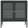 Anthrazitgraues Sideboard aus Stahl und Glas 70x35x70 cm von , Sideboards - Ref: Foro24-336066, Preis: 145,35 €, Rabatt: %