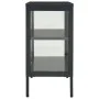 Anthracite gray steel and glass sideboard 70x35x70 cm by , Sideboards - Ref: Foro24-336066, Price: 145,35 €, Discount: %
