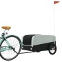 Black and gray iron bicycle trailer 45 kg by , Bicycle trailers - Ref: Foro24-94049, Price: 91,15 €, Discount: %