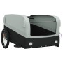 Black and gray iron bicycle trailer 45 kg by , Bicycle trailers - Ref: Foro24-94049, Price: 91,15 €, Discount: %
