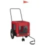 Haustier-Fahrradanhänger, Eisen-Oxford-Stoff, Rot, Schwarz von , Kinderwagen für Haustiere - Ref: Foro24-93929, Preis: 77,92 ...