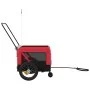 Haustier-Fahrradanhänger, Eisen-Oxford-Stoff, Rot, Schwarz von , Kinderwagen für Haustiere - Ref: Foro24-93929, Preis: 77,92 ...