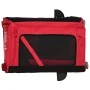 Haustier-Fahrradanhänger, Eisen-Oxford-Stoff, Rot, Schwarz von , Kinderwagen für Haustiere - Ref: Foro24-93929, Preis: 77,92 ...