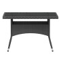 Set comedor jardín 5 pzas ratán sintético vidrio templado negro de , Conjuntos de jardín - Ref: Foro24-3058354, Precio: 523,9...
