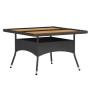 Set comedor jardín 5 pzas ratán sintético y madera acacia negro by , Garden sets - Ref: Foro24-3058356, Price: 521,22 €, Disc...