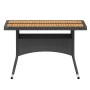 Set comedor jardín 5 pzas ratán sintético y madera acacia negro by , Garden sets - Ref: Foro24-3058356, Price: 521,22 €, Disc...