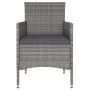 Set comedor jardín 5 pzas ratán sintético vidrio templado gris by , Garden sets - Ref: Foro24-3058349, Price: 431,56 €, Disco...