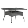 Set comedor jardín 5 pzas ratán sintético vidrio templado gris by , Garden sets - Ref: Foro24-3058349, Price: 431,56 €, Disco...