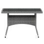 Set comedor jardín 5 pzas ratán sintético vidrio templado gris by , Garden sets - Ref: Foro24-3058349, Price: 431,56 €, Disco...